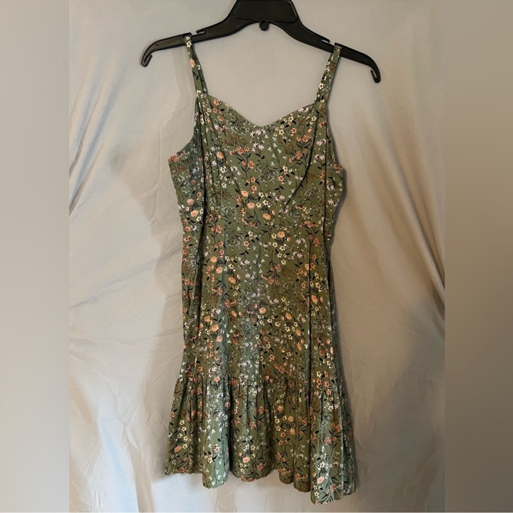 Old navy cami dress Green floral